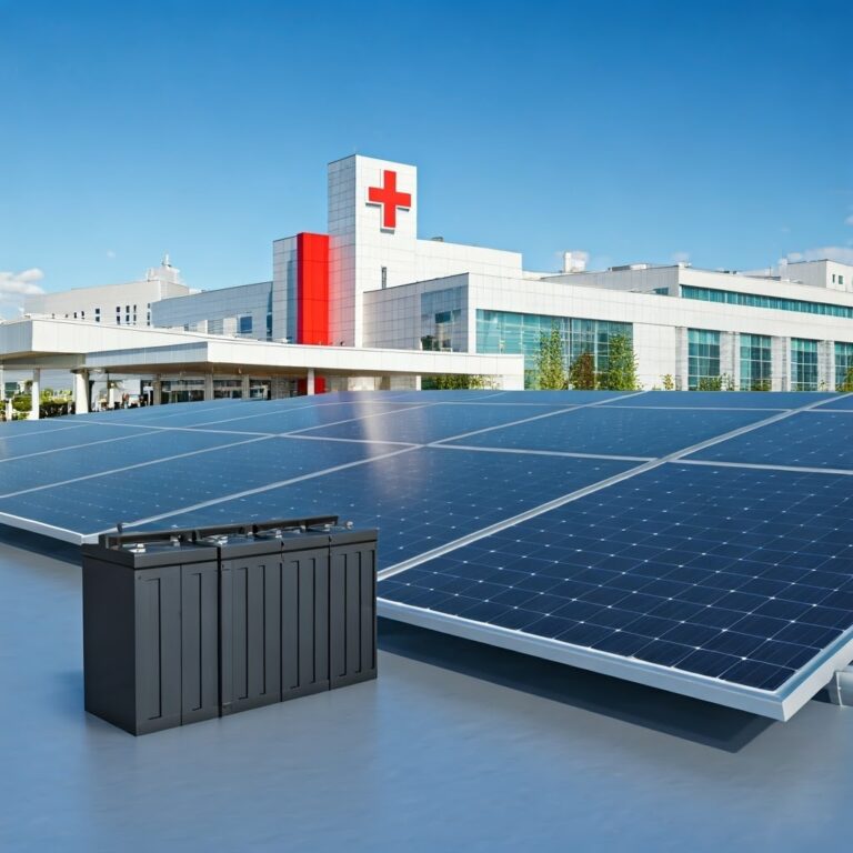 Picture,Of,Hospitals,Solar,Batteries,Are,The,Backbone,Of,Reliable
